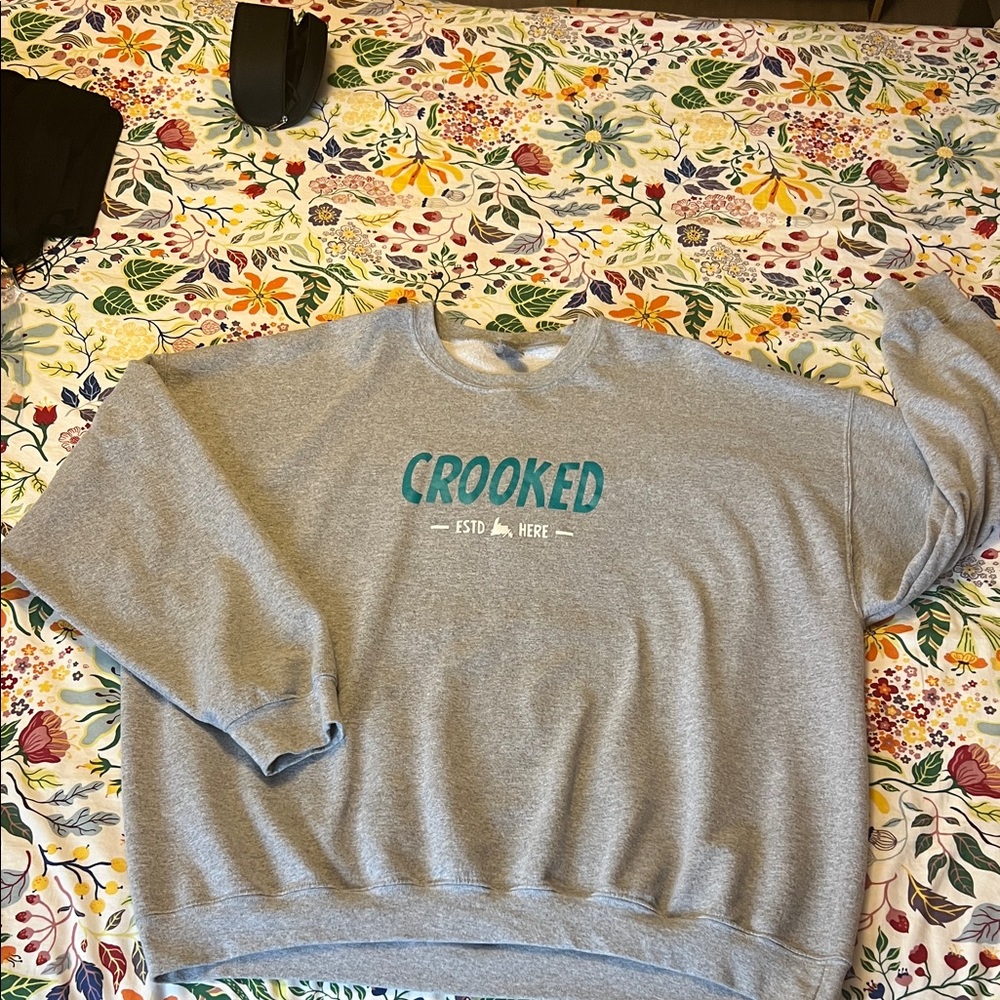 Light Gray Crewneck Sweater for Men